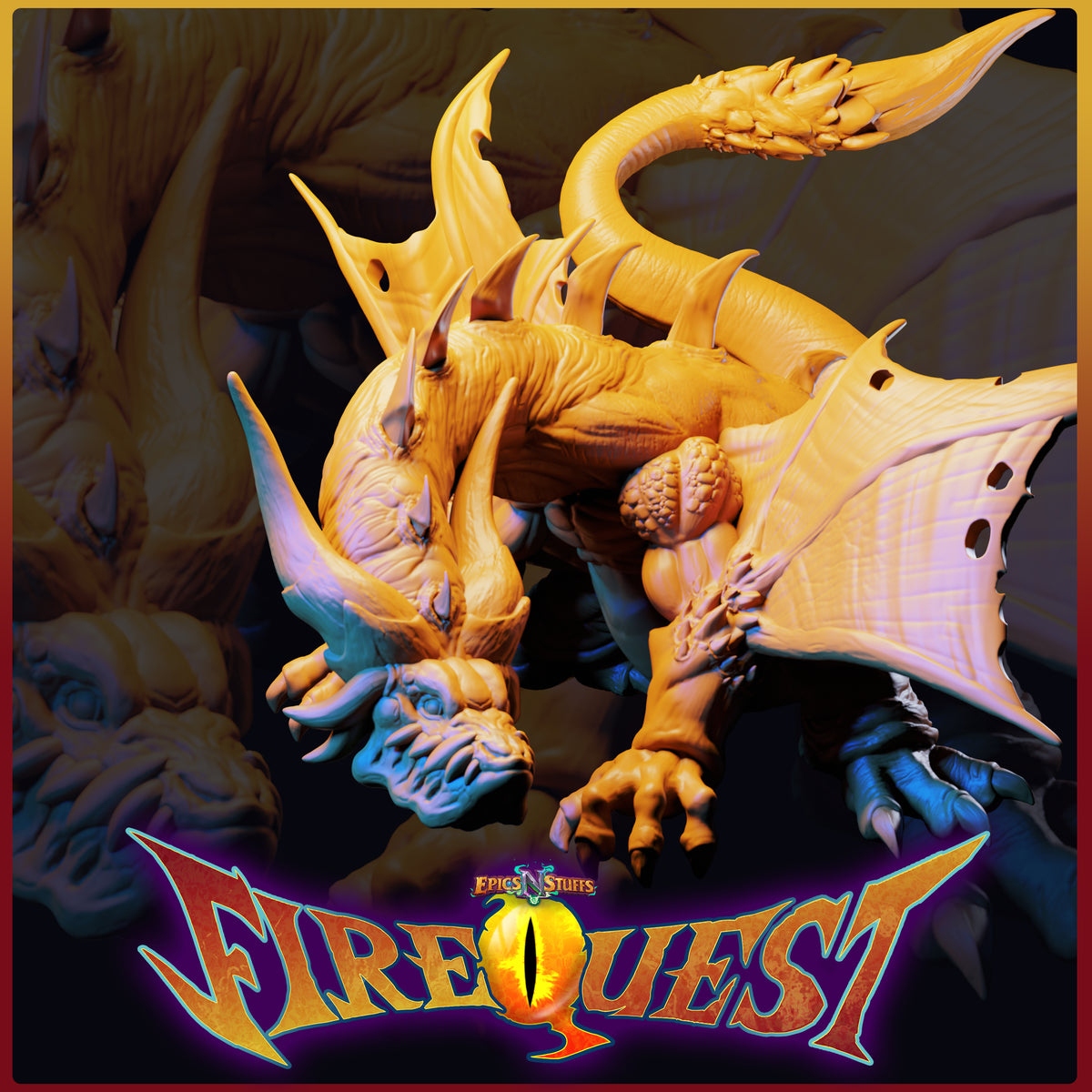 Lance Wilkinson - Fire Quest -  Ancient Dragon - 101/200mm DnD/TTRPG Figure/Miniature