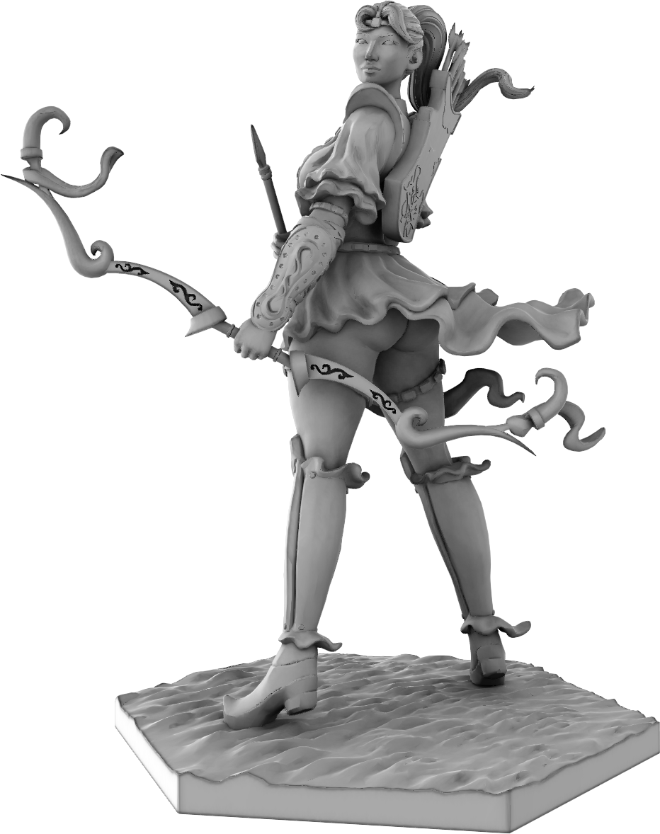 Ounce Art - Invicta Rati - Anu - 75/120mm Pin Up/Figure/Model/Diorama