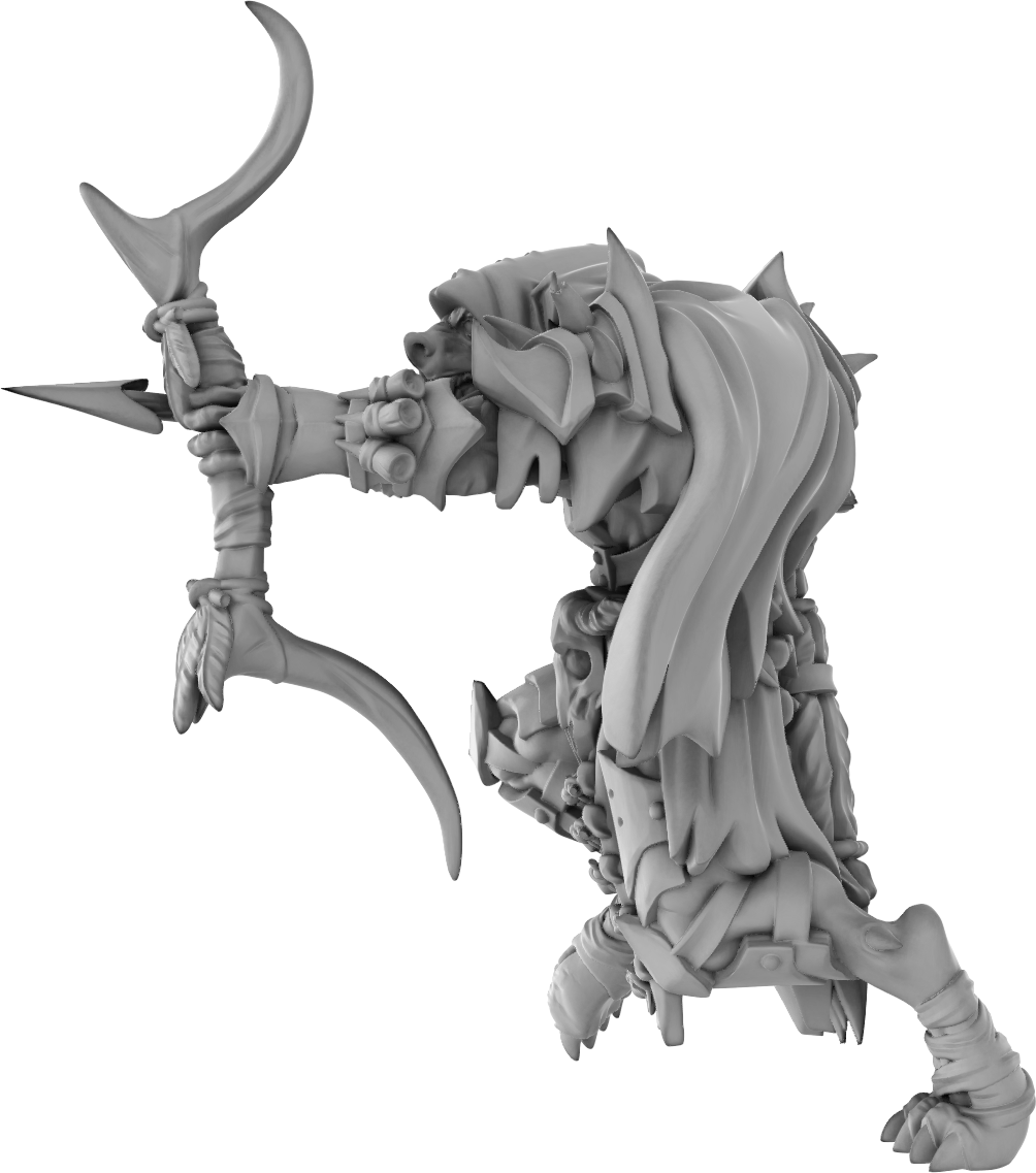 Brayan Nafarrate - Gnoll Archer #1 - DnD/TTRPG Figure/Miniature