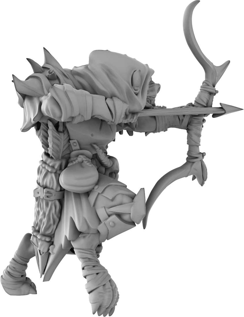 Brayan Nafarrate - Gnoll Archer #1 - DnD/TTRPG Figure/Miniature