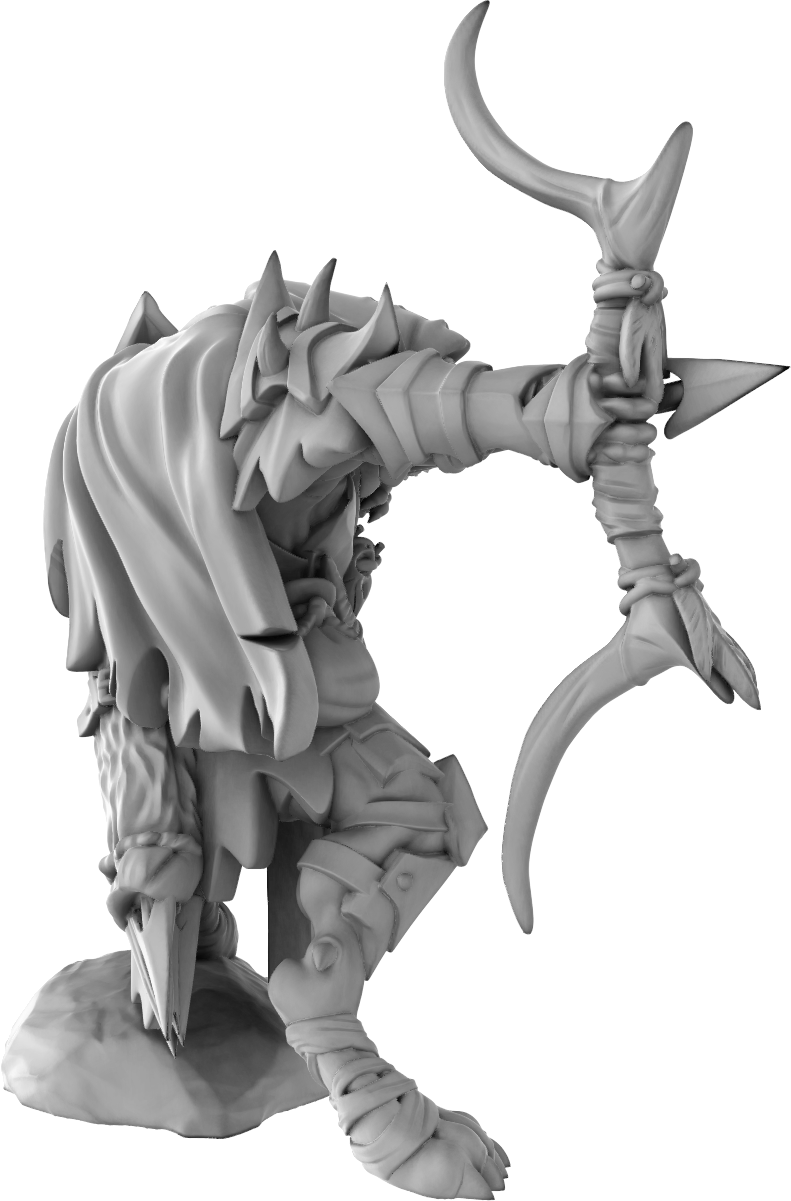 Brayan Nafarrate - Gnoll Archer #2 - DnD/TTRPG Figure/Miniature
