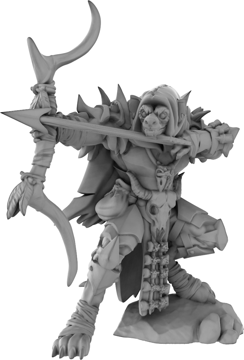 Brayan Nafarrate - Gnoll Archer #2 - DnD/TTRPG Figure/Miniature