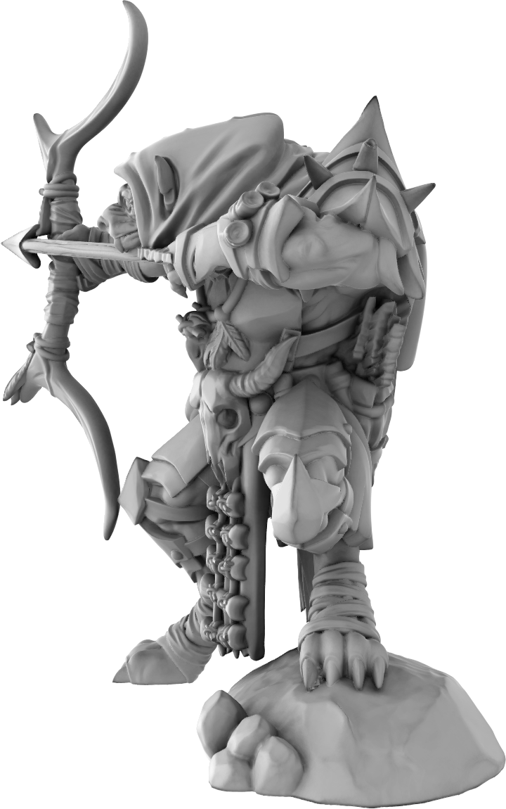 Brayan Nafarrate - Gnoll Archer #2 - DnD/TTRPG Figure/Miniature