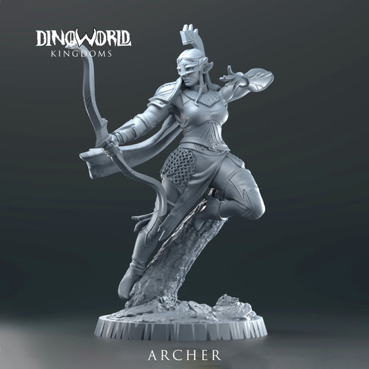 Dinoworld - Kingdoms - Archer - DnD/Tabletop/TTRPG Figure Miniature