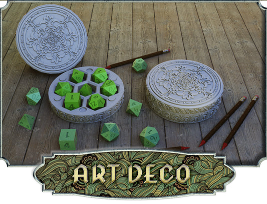 Crosslances - Dice Holder - Art Deco - DnD/TTRPG/Roleplaying/Wargames