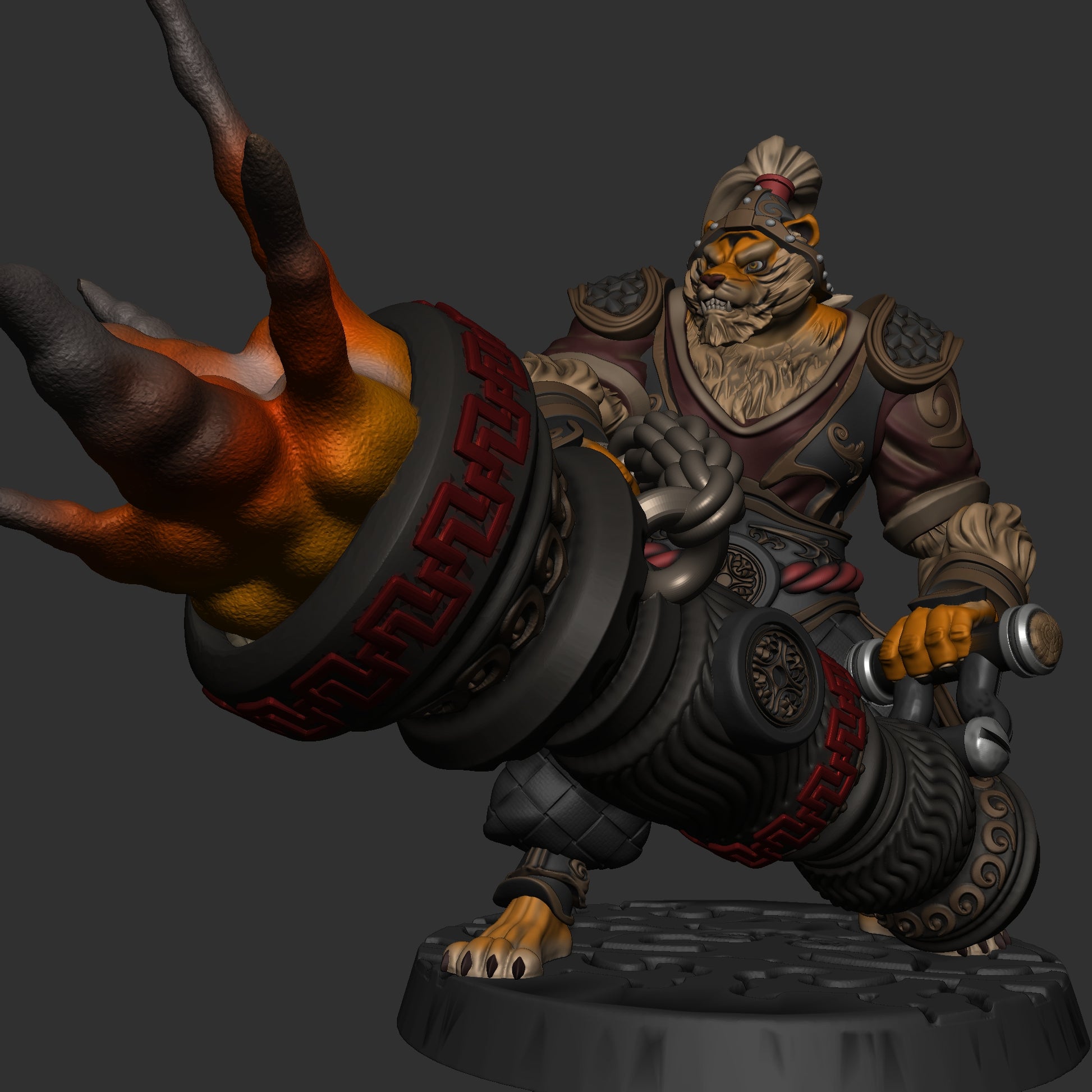 Mojibake - Battle for Xiuyu - Tabaxi Artificers - DnD/TTRPG Figure/Miniature - Helios3DPrinting