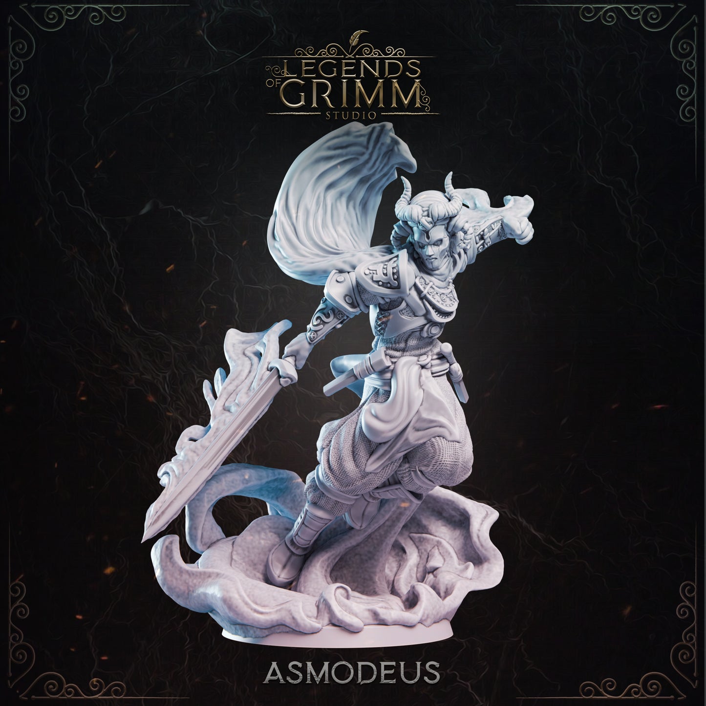 Grimm Legends - Demons - Asmodeus - DnD/TTRPG Figure/Miniature