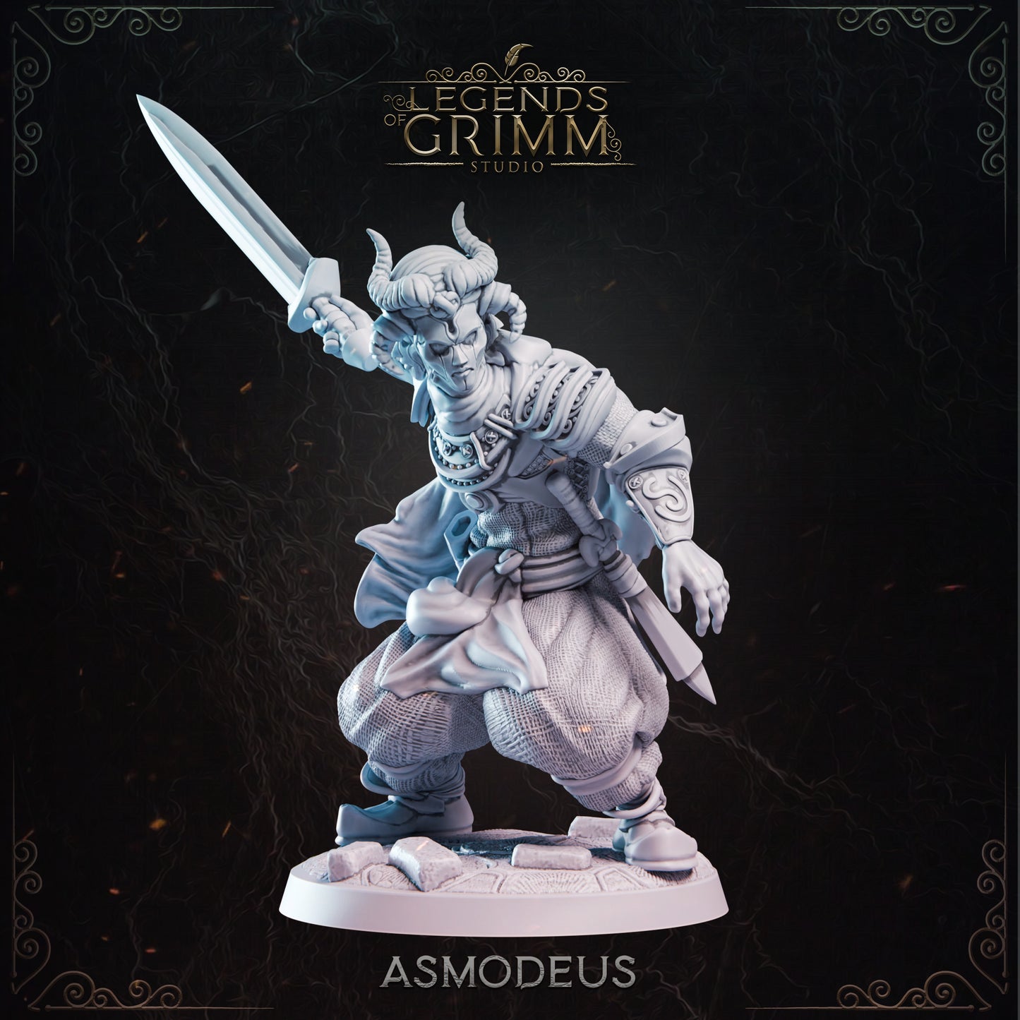 Grimm Legends - Demons - Asmodeus - DnD/TTRPG Figure/Miniature