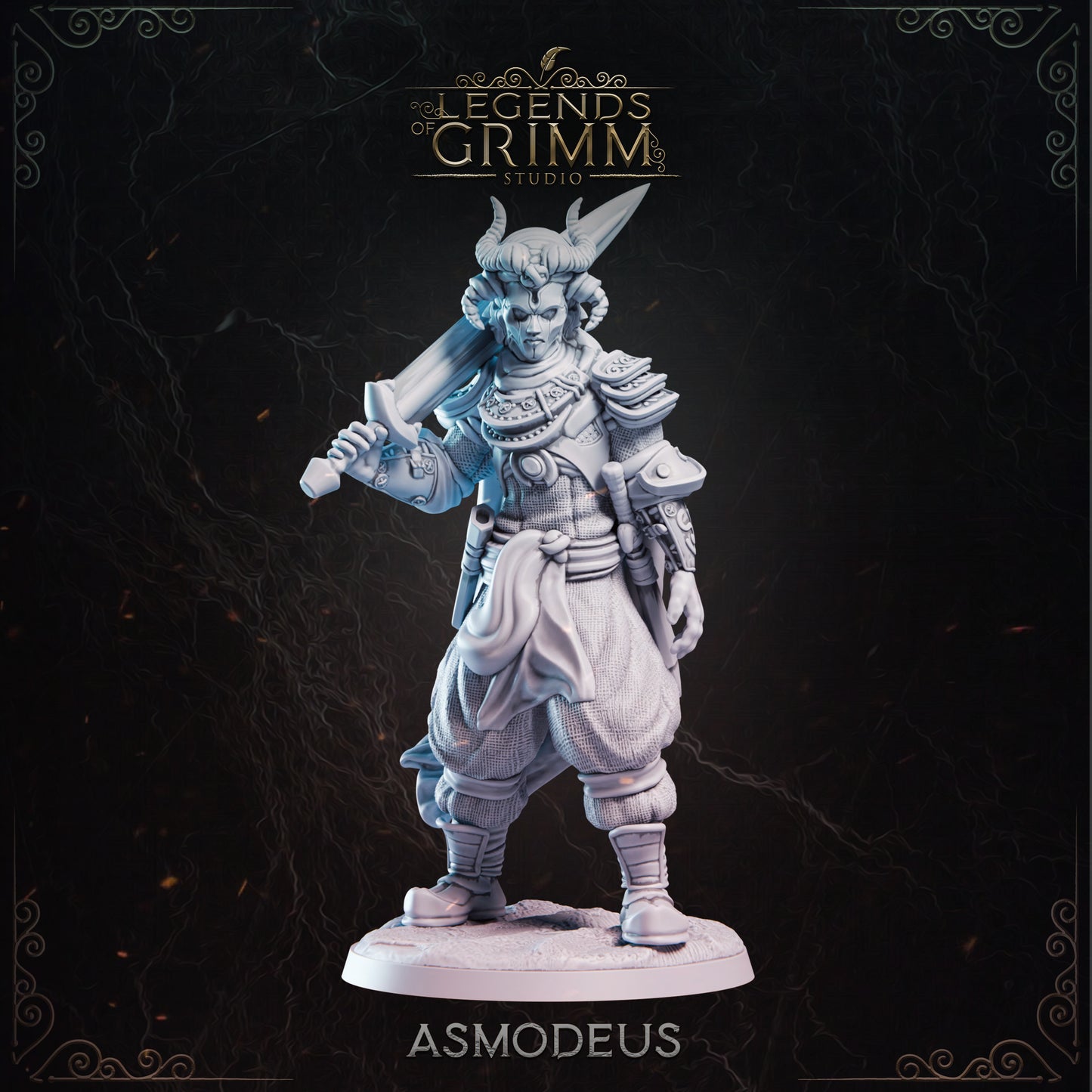 Grimm Legends - Demons - Asmodeus - DnD/TTRPG Figure/Miniature