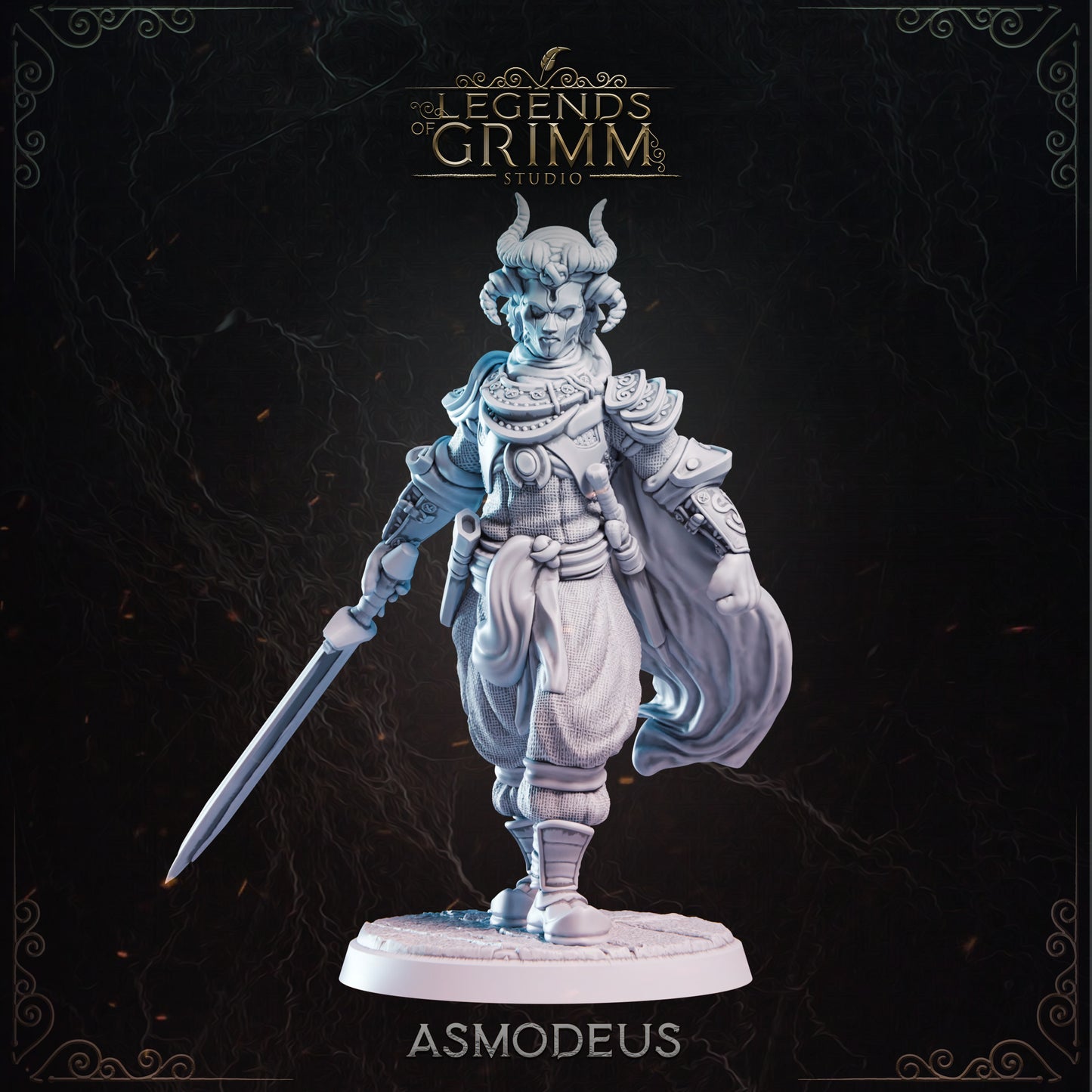 Grimm Legends - Demons - Asmodeus - DnD/TTRPG Figure/Miniature