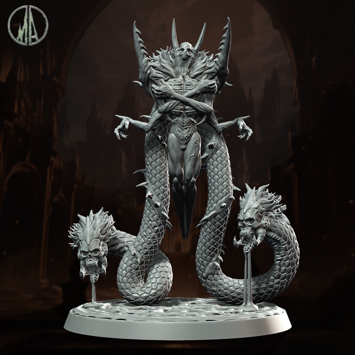 Monolith Arts - Underworld Creatures - Asmodeus #1 - DnD/TTRPG Figure/Miniature