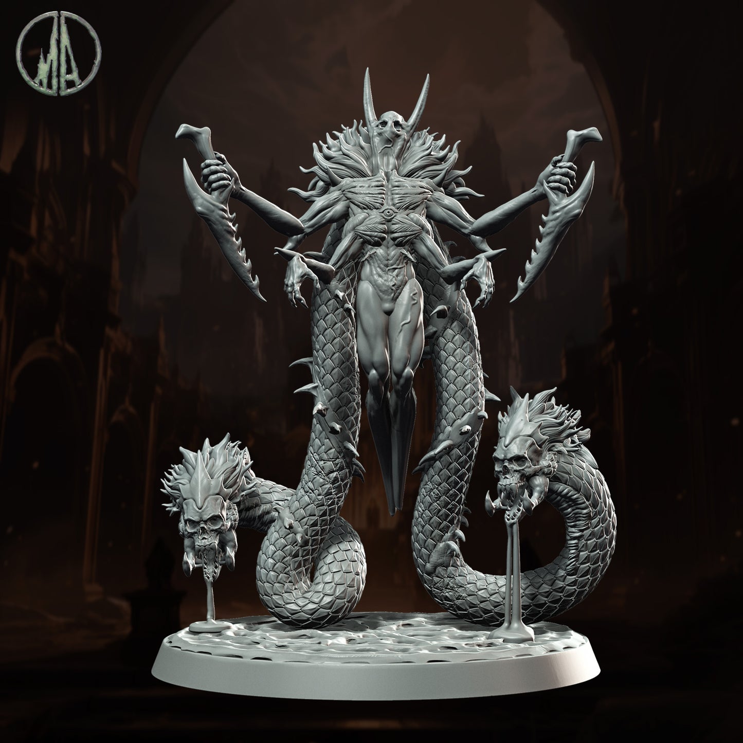 Monolith Arts - Underworld Creatures - Asmodeus #3 - DnD/TTRPG Figure/Miniature