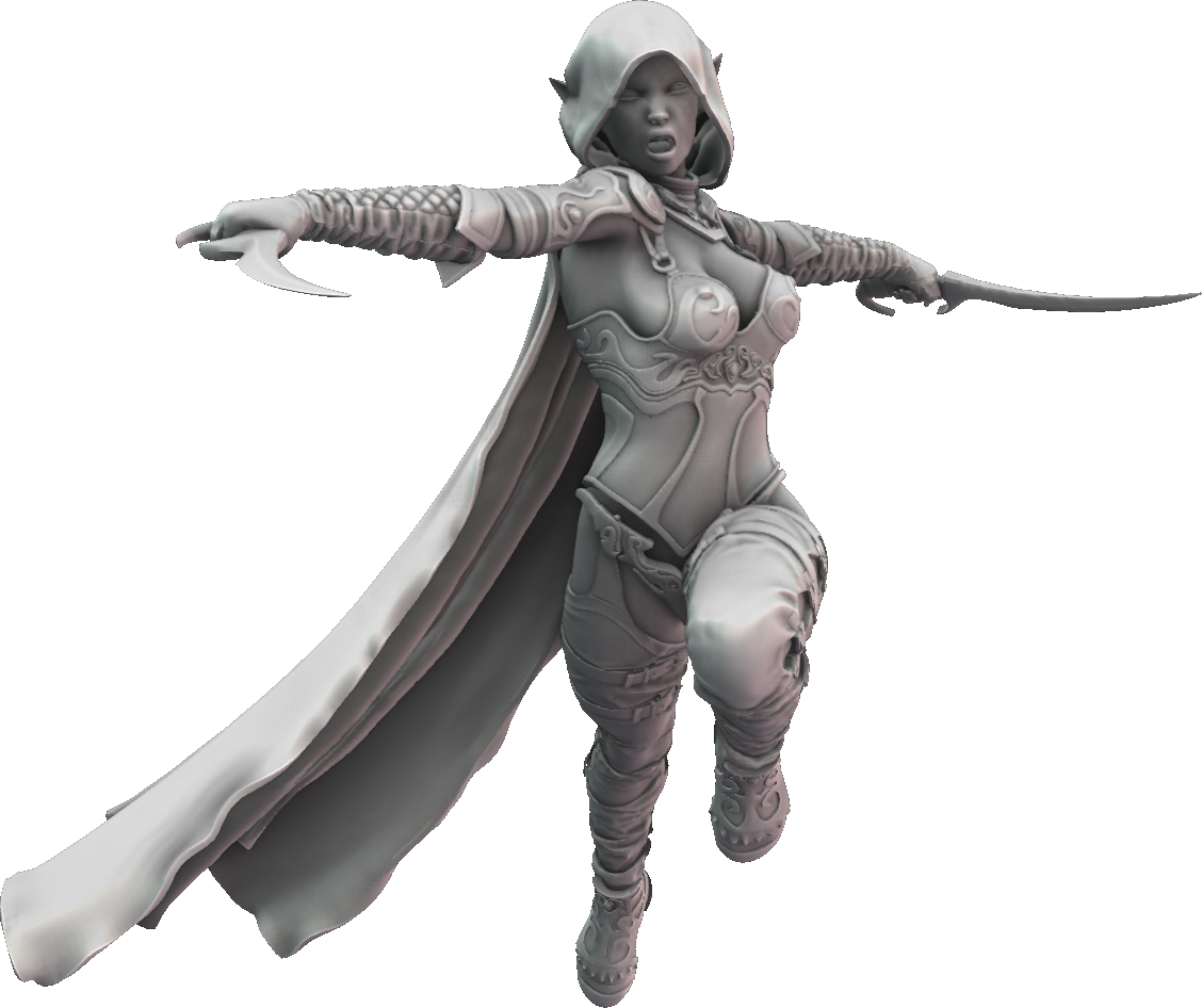 Bunch-O-Minis - Dark Elves of Briarwood - Assassin - DnD/TTRPG Figure/Miniature