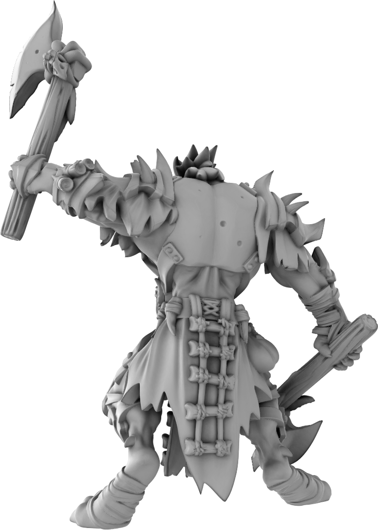 Brayan Nafarrate - Gnoll Axe #1 - DnD/TTRPG Figure/Miniature