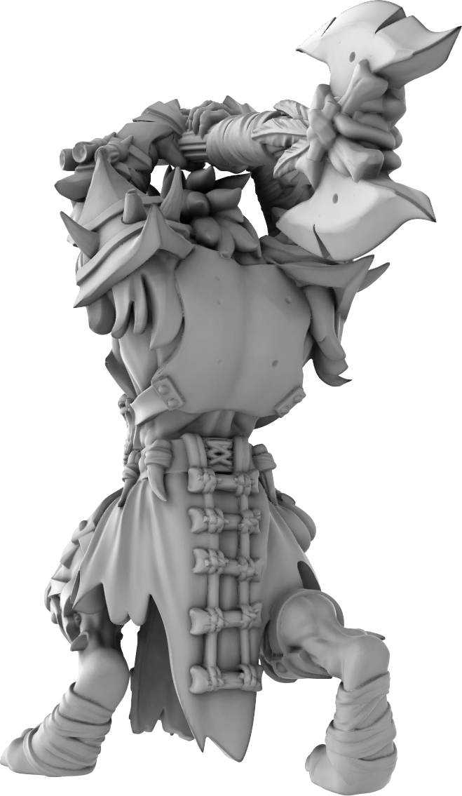 Brayan Nafarrate - Gnoll Axe #2 - DnD/TTRPG Figure/Miniature