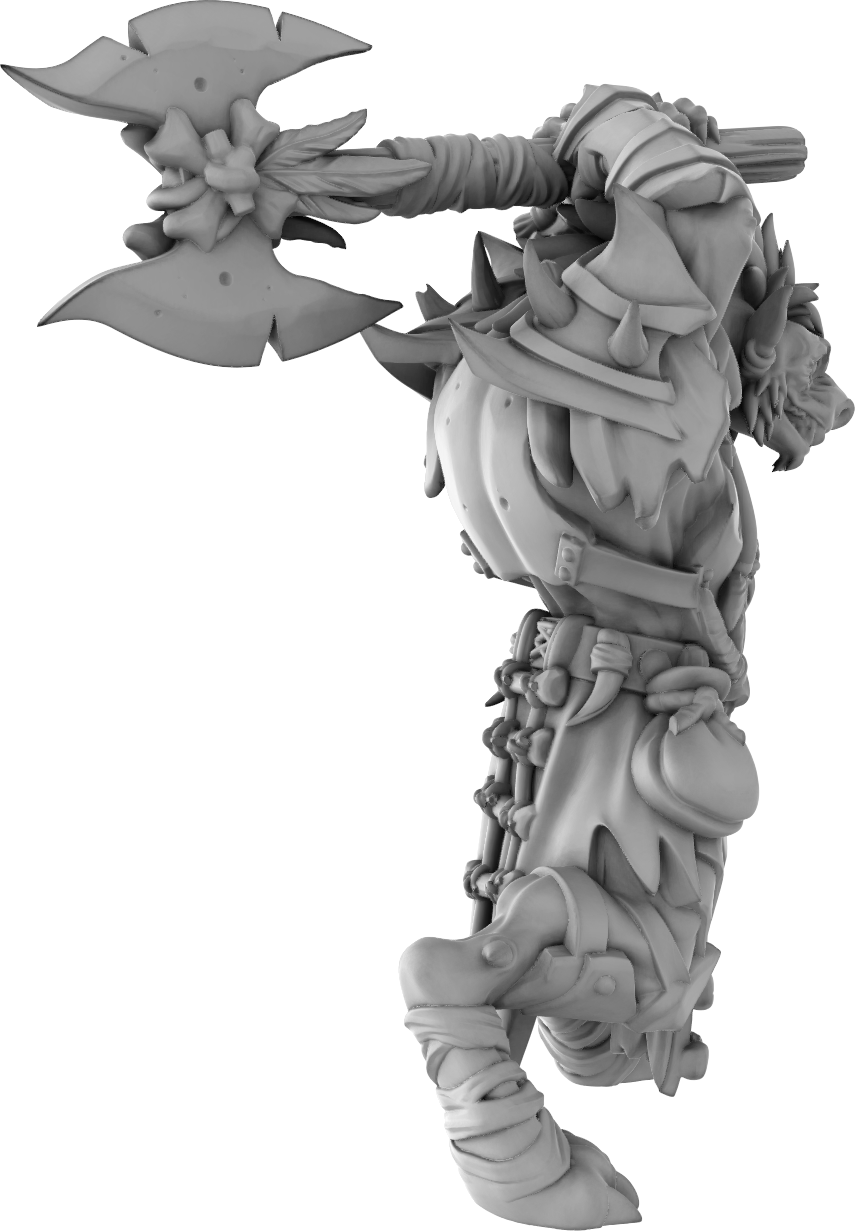 Brayan Nafarrate - Gnoll Axe #2 - DnD/TTRPG Figure/Miniature