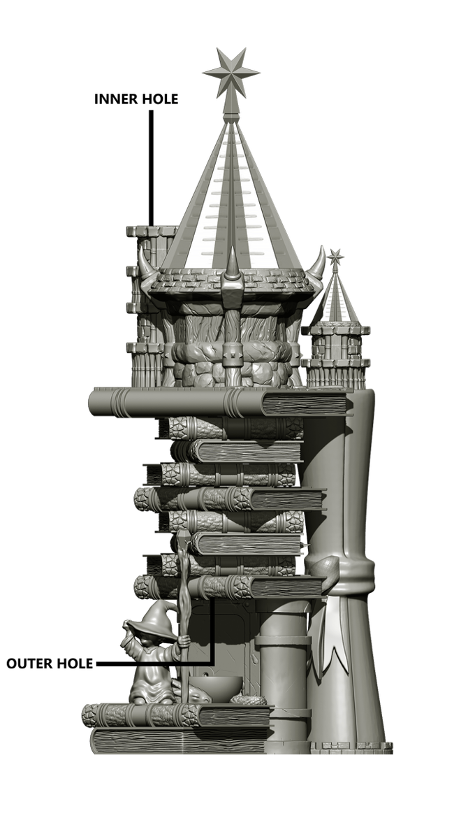 Slope3D - Wizard Palace Dice Tower - DnD/TTRPG/Roleplaying/Wargames