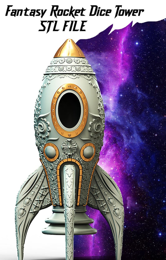 Slope3D - Rocket Dice Tower - DnD/TTRPG/Roleplaying/Wargames