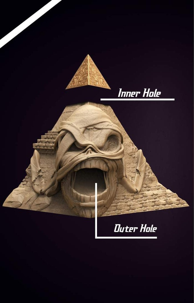 Slope3D - Pyramid (Mummy) Dice Tower - DnD/TTRPG/Roleplaying/Wargames