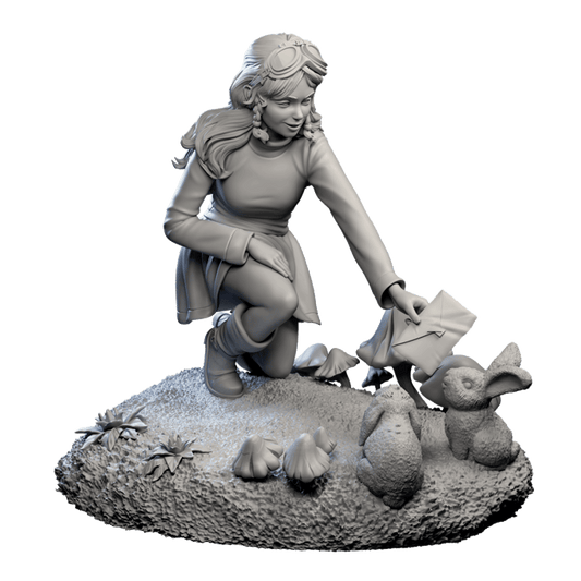 Authorseries Studio - Rabbit's Farewell - 75mm Pin Up/Figure/Model/Diorama