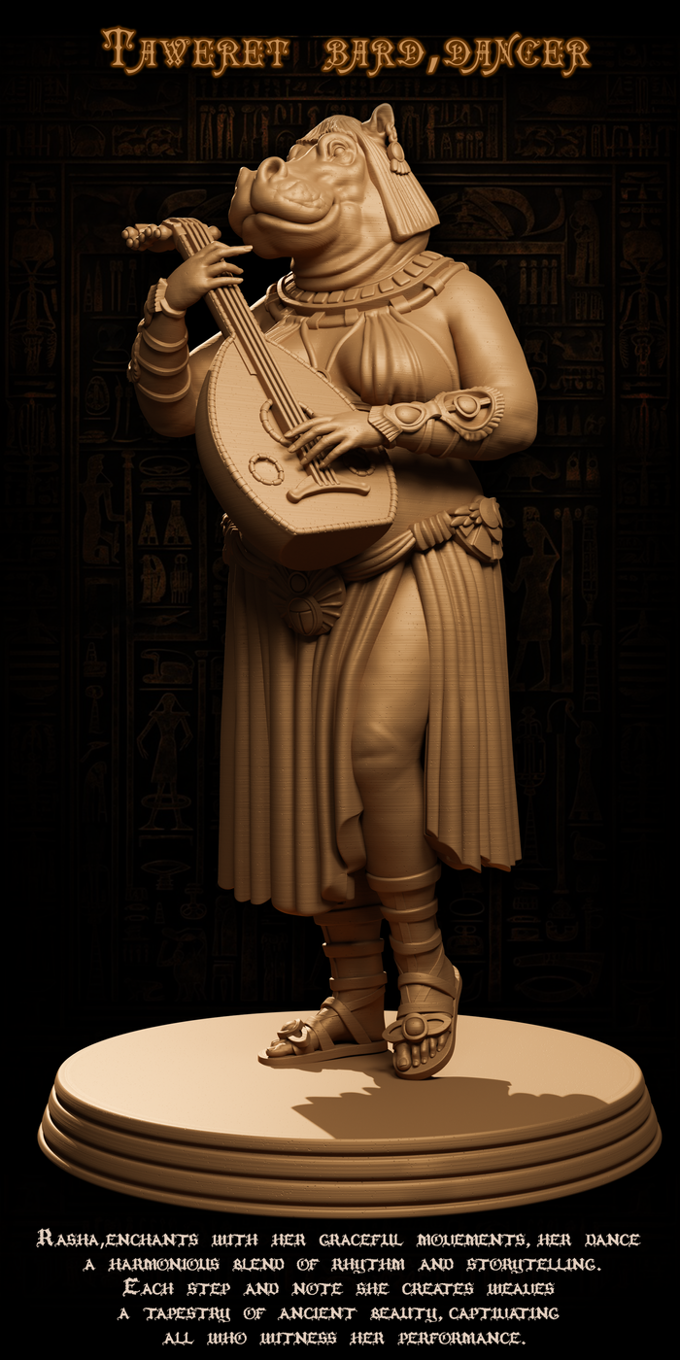 Jugglers Miniatures - Egyptians - Tawaret - 75mm Pin Up/Figure/Model/Diorama