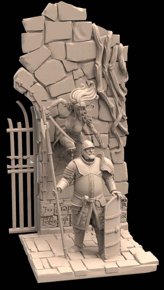 Minihoard - Through Wall - 75mm Pin Up/Figure/Model/Diorama