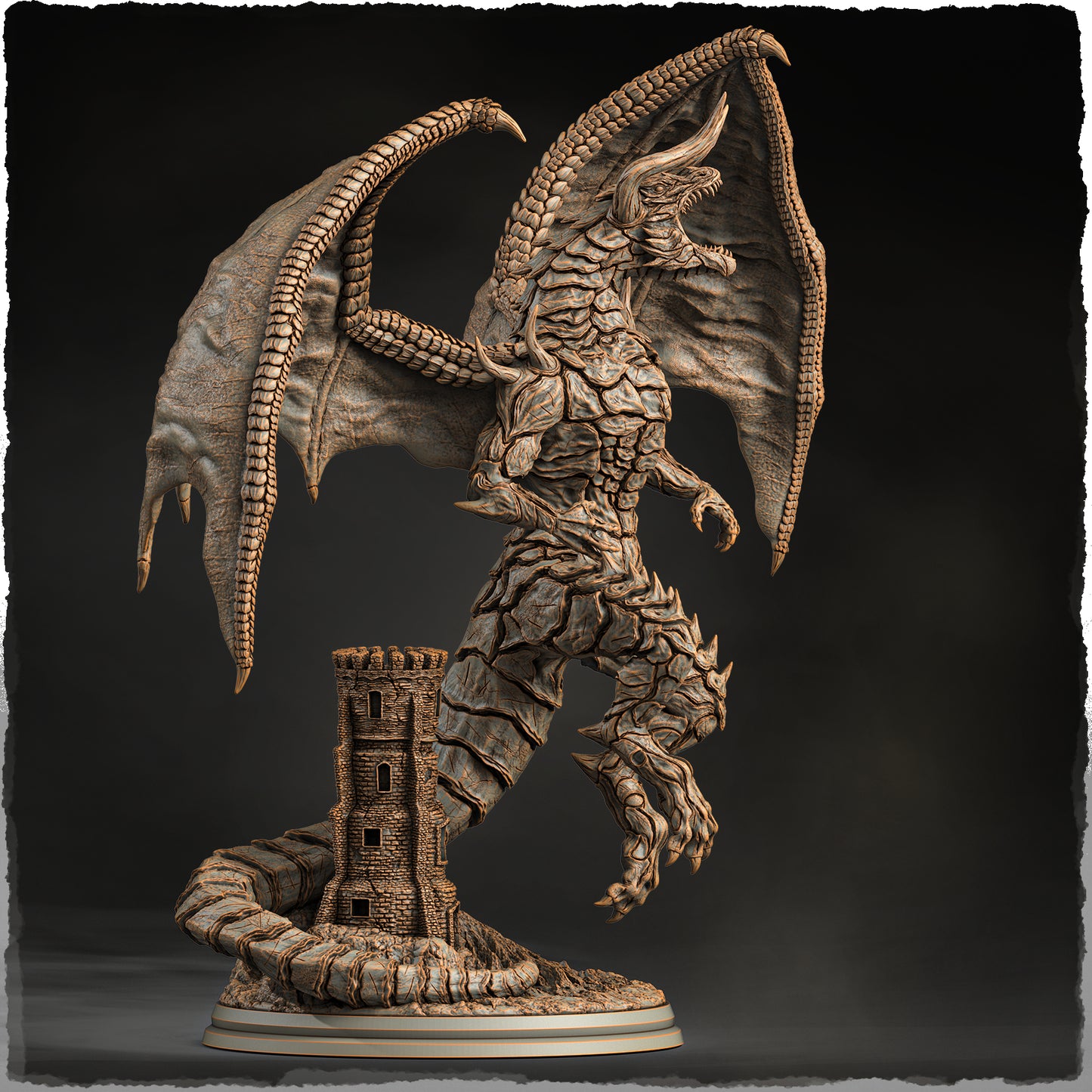 Evox Arts - World Dragons #2 - Bahamut - DnD/TTRPG Figure/Miniature