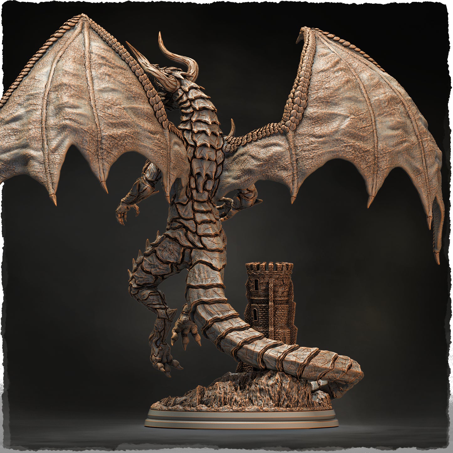 Evox Arts - World Dragons #2 - Bahamut - DnD/TTRPG Figure/Miniature