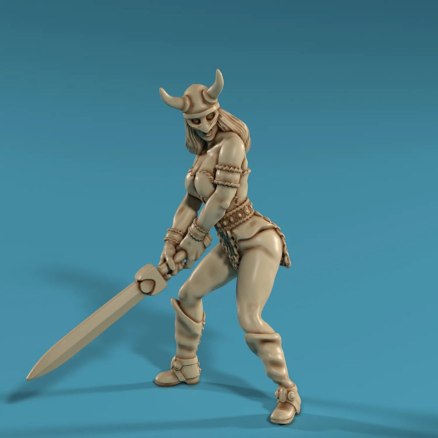 Medusa Miniatures - Barbarian w/Greatsword - DnD/TTRPG/Roleplaying/Wargames