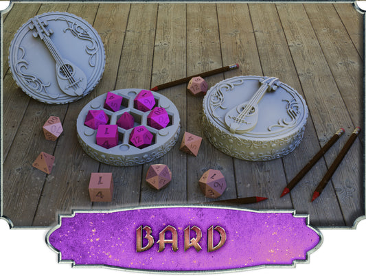 Crosslances - Dice Holder - Bard - DnD/TTRPG/Roleplaying/Wargames