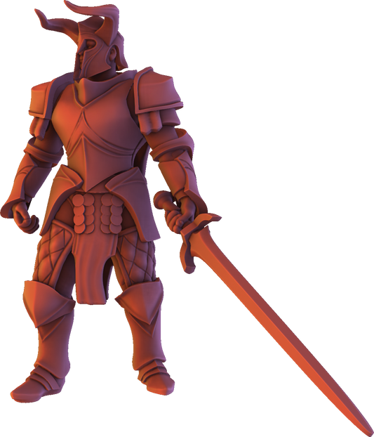 Dinoworld - Kingdoms #4 - Swordsman - DnD/Pathfinder/TTRPG Figure