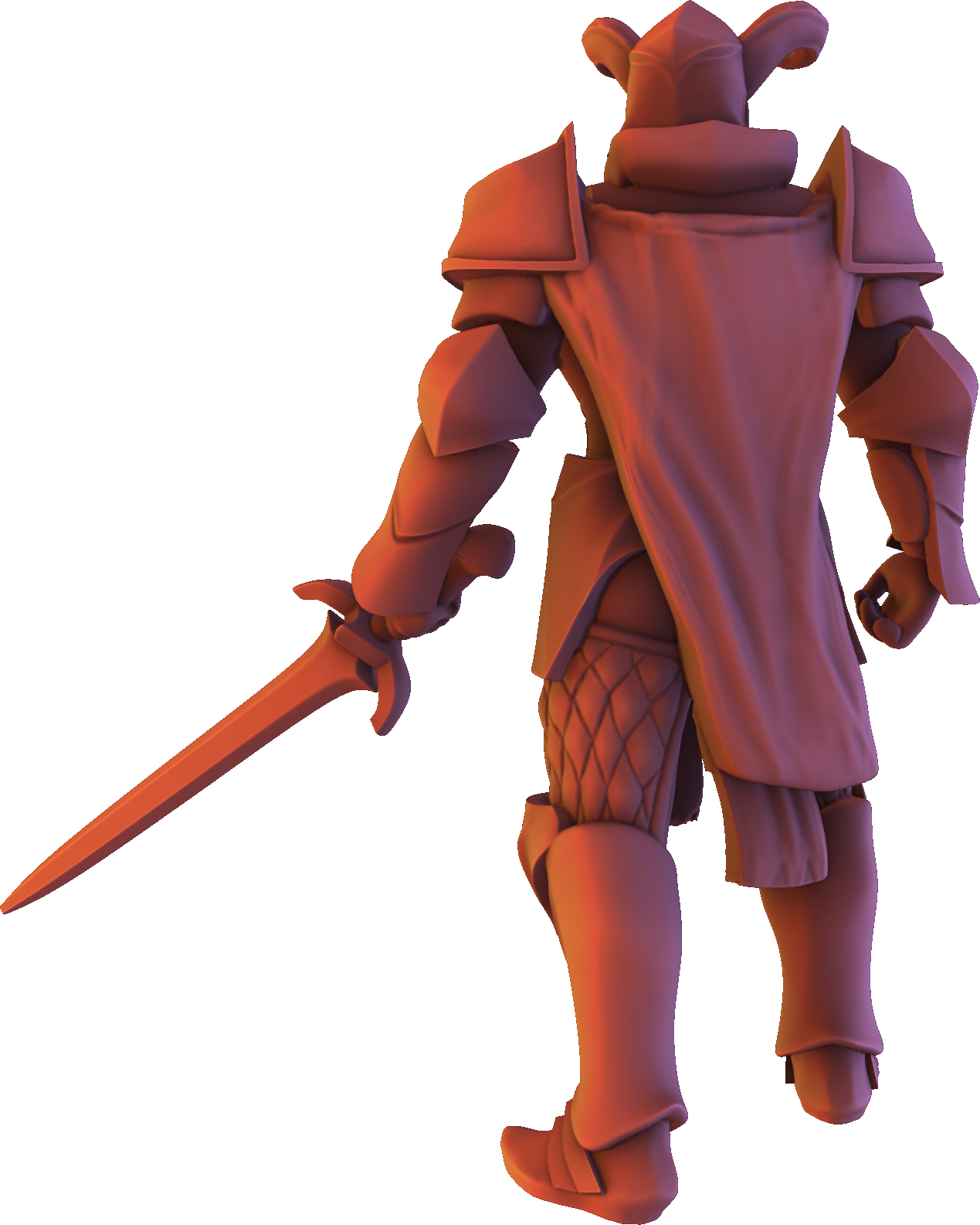 Dinoworld - Kingdoms #4 - Swordsman - DnD/Pathfinder/TTRPG Figure