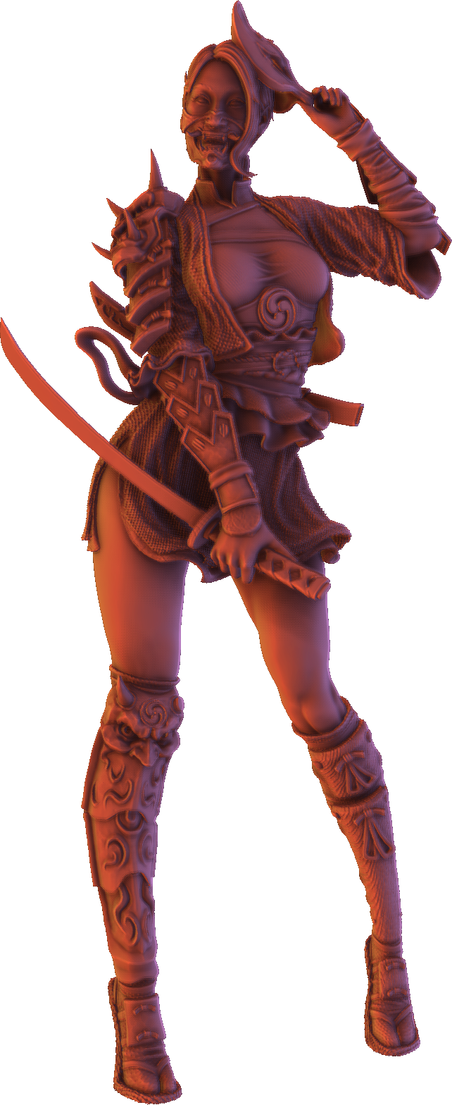 Ounce Art - Kunoichi - 75/120mm Pin Up/Figure/Model/Diorama