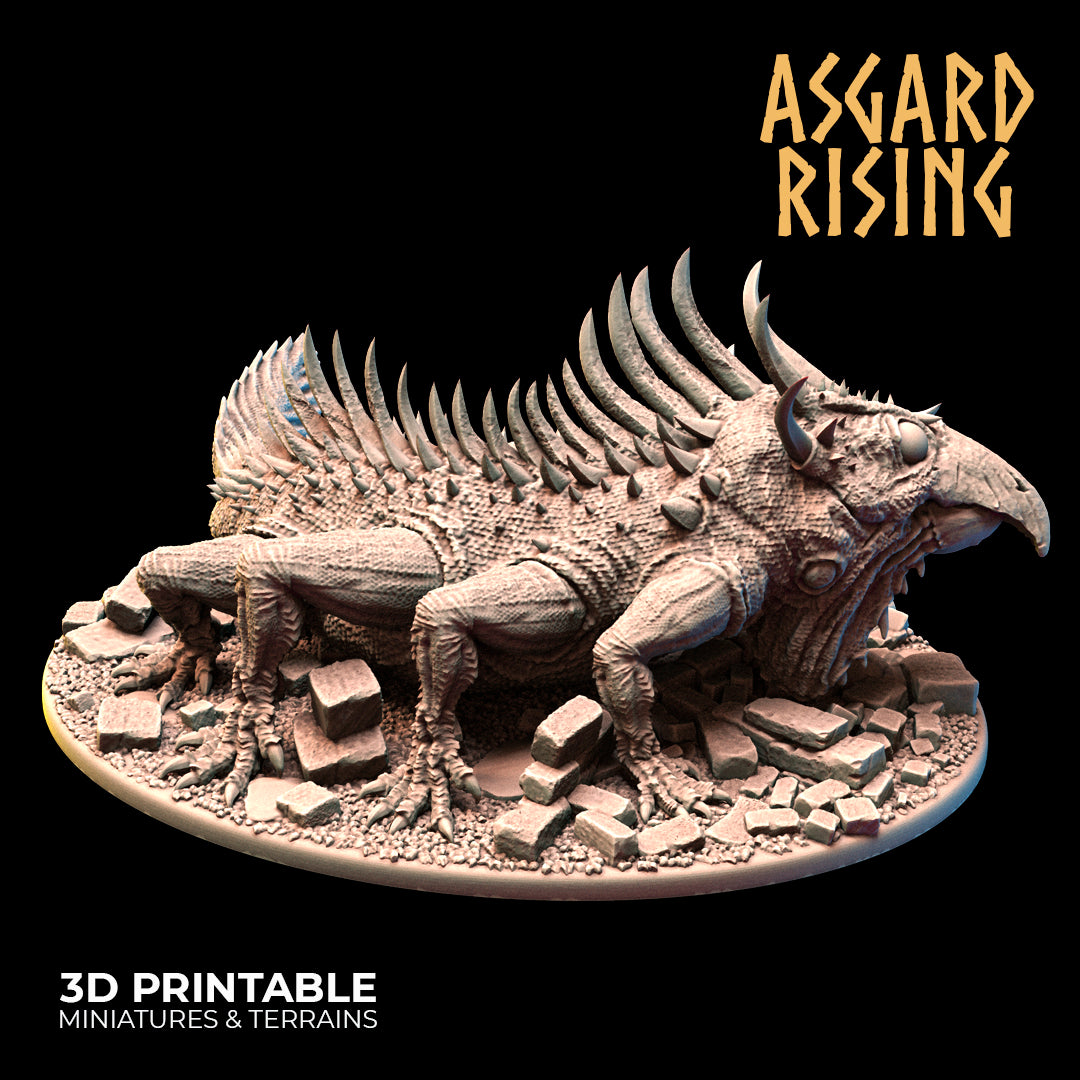 Asgard Rising - Underdark - Basilisk - DnD/TTRPG Figure/Miniature