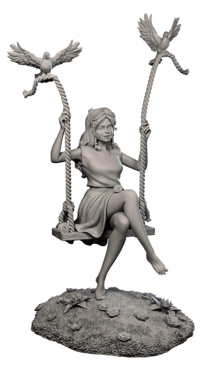Authorseries Studio - The Swing - 75mm Pin Up/Figure/Model/Diorama