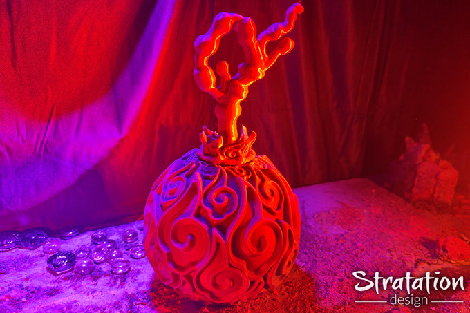 Stratation Design - Fierymelon Dice Box - DnD/TTRPG/Roleplaying/Wargames