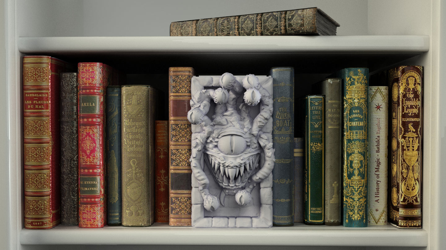 Crosslances - Book Nook/Shelf Insert - Beholder