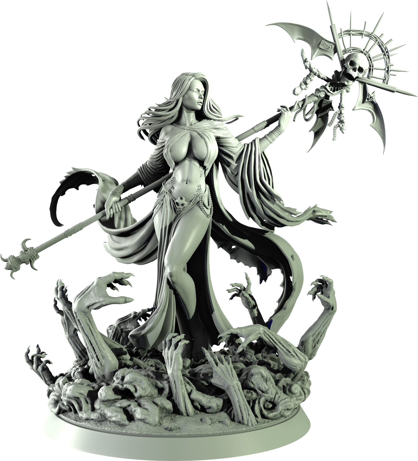 Level 50 Miniatures - Dark Charm I - Necromancer - 75/120mm Pin Up/Figure/Model/Diorama