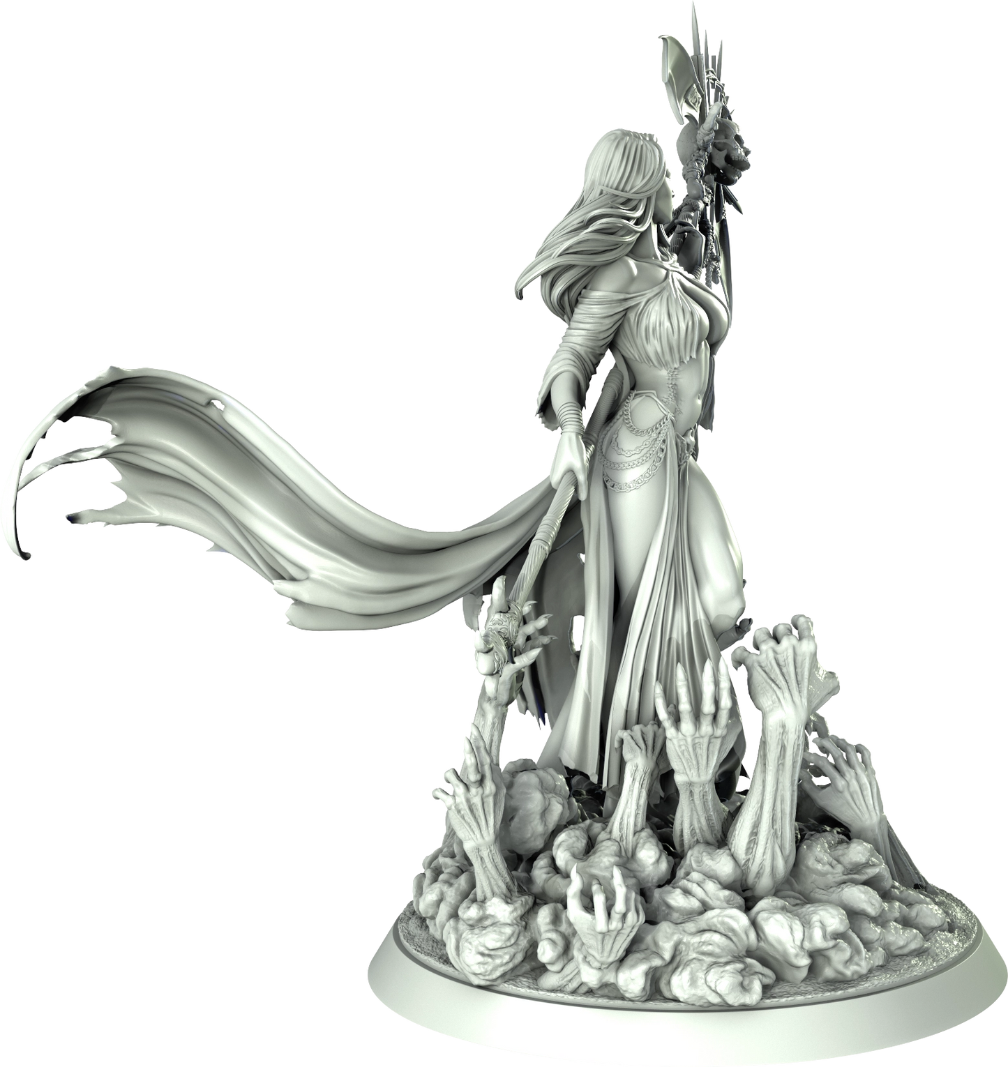 Level 50 Miniatures - Dark Charm I - Necromancer - 75/120mm Pin Up/Figure/Model/Diorama