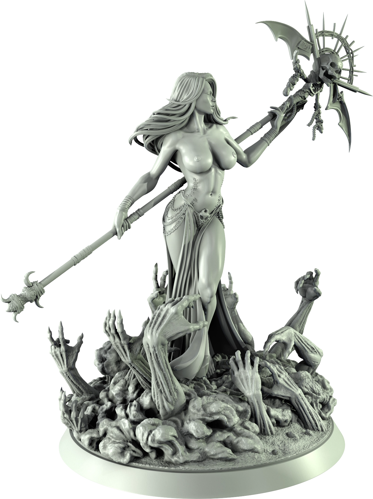 Level 50 Miniatures - Dark Charm I - Necromancer - 75/120mm Pin Up/Figure/Model/Diorama