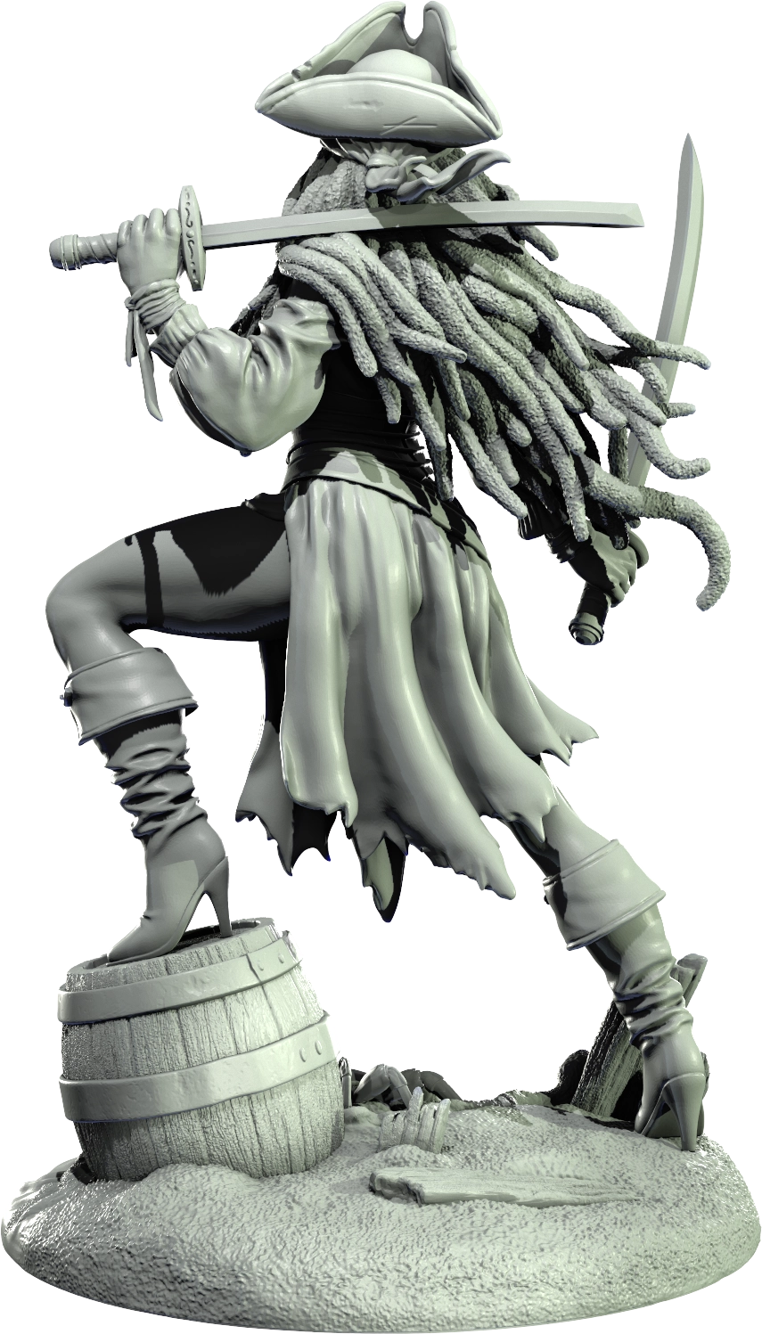 Level 50 Miniatures - Dark Charm II - Pirate - 75/120mm Pin Up/Figure/Model/Diorama