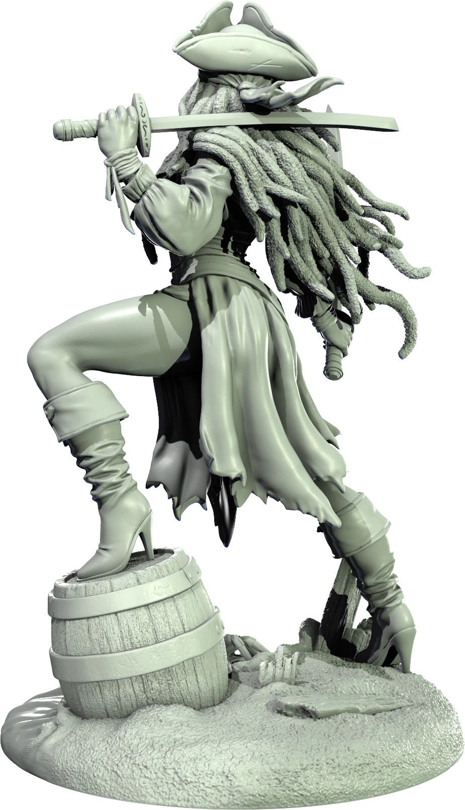 Level 50 Miniatures - Dark Charm II - Pirate - 75/120mm Pin Up/Figure/Model/Diorama
