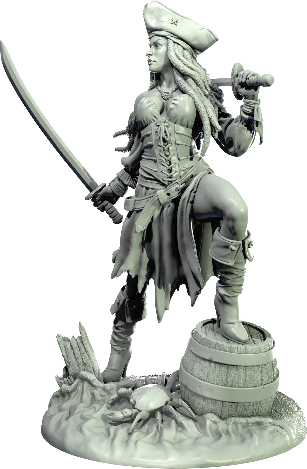 Level 50 Miniatures - Dark Charm II - Pirate - 75/120mm Pin Up/Figure/Model/Diorama