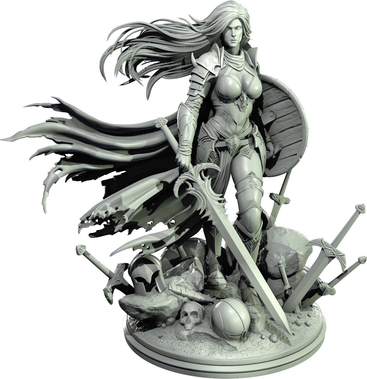Level 50 Miniatures - Dark Charm II - Paladin - 75/120mm Pin Up/Figure/Model/Diorama