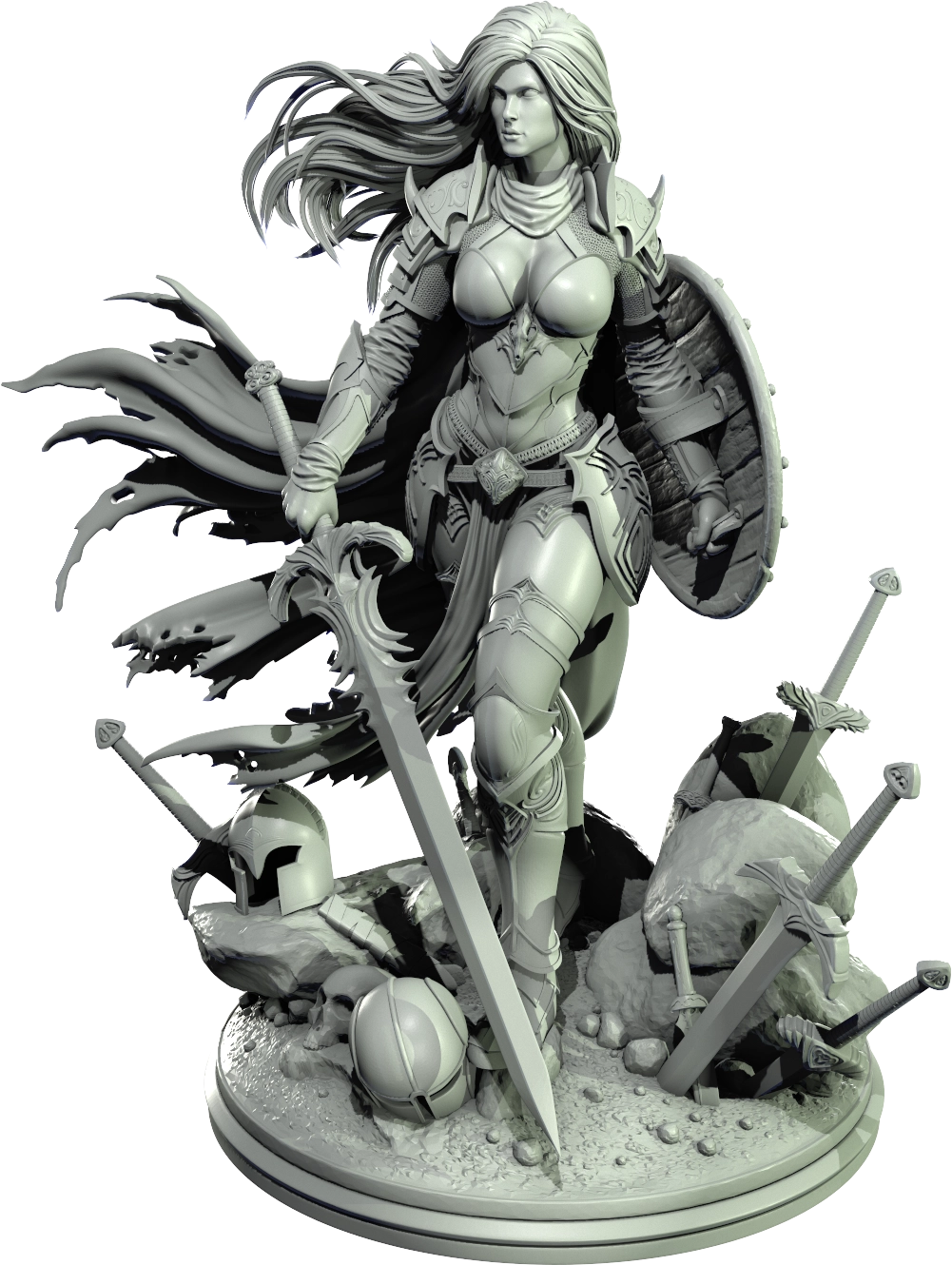 Level 50 Miniatures - Dark Charm II - Paladin - 75/120mm Pin Up/Figure/Model/Diorama