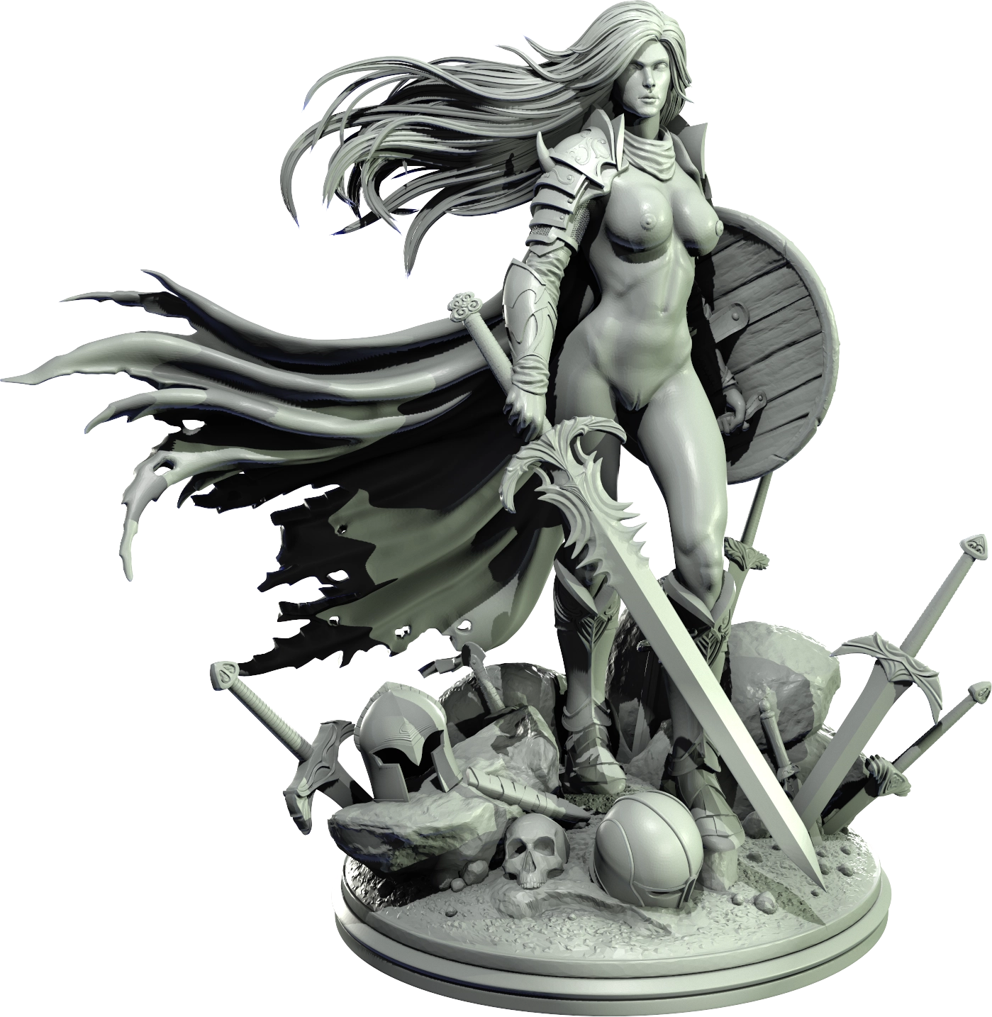 Level 50 Miniatures - Dark Charm II - Paladin - 75/120mm Pin Up/Figure/Model/Diorama