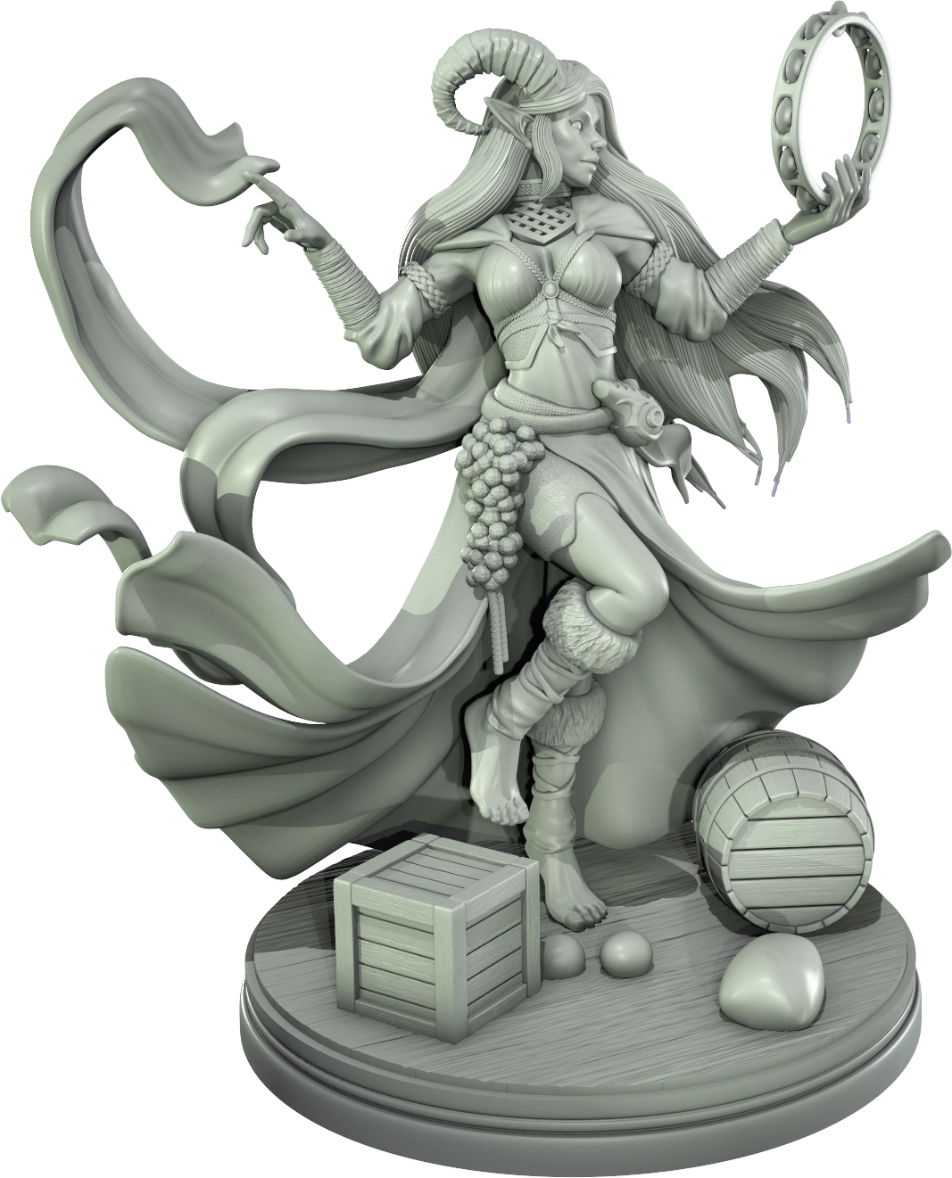 Level 50 Miniatures - Dark Charm II -  Tiefling - 75/120mm Pin Up/Figure/Model/Diorama