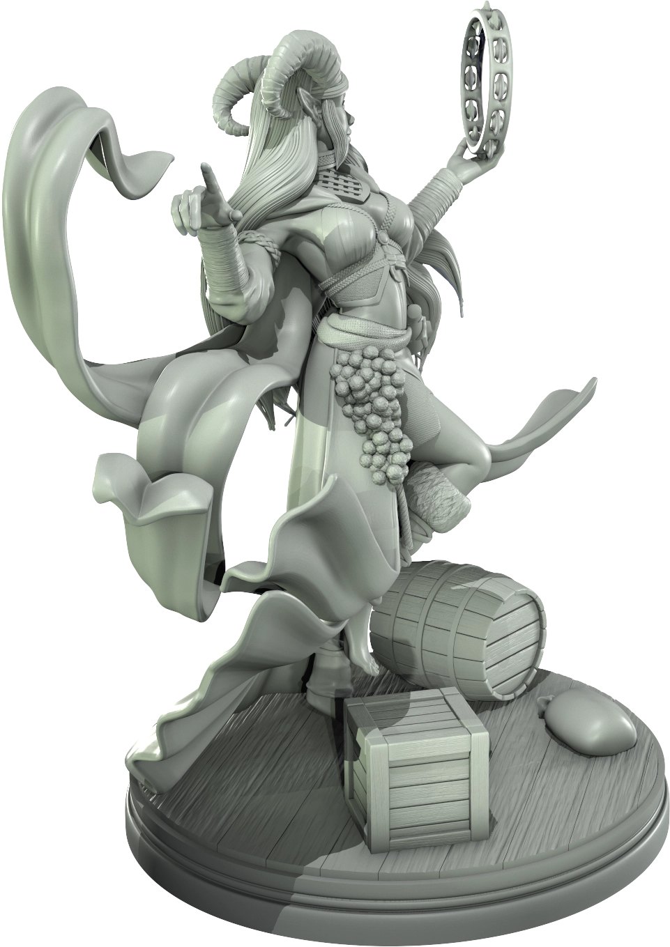 Level 50 Miniatures - Dark Charm II -  Tiefling - 75/120mm Pin Up/Figure/Model/Diorama