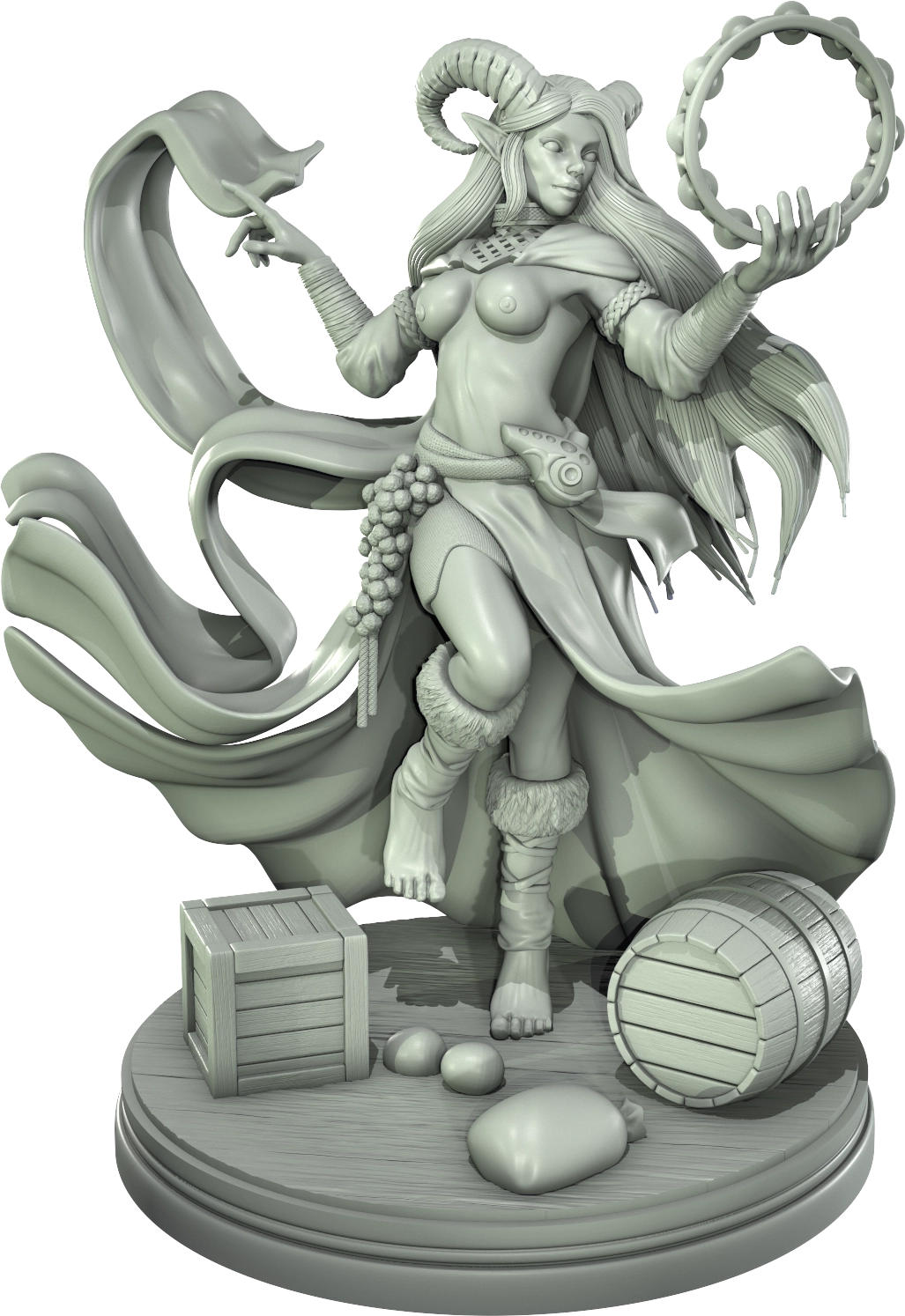 Level 50 Miniatures - Dark Charm II -  Tiefling - 75/120mm Pin Up/Figure/Model/Diorama