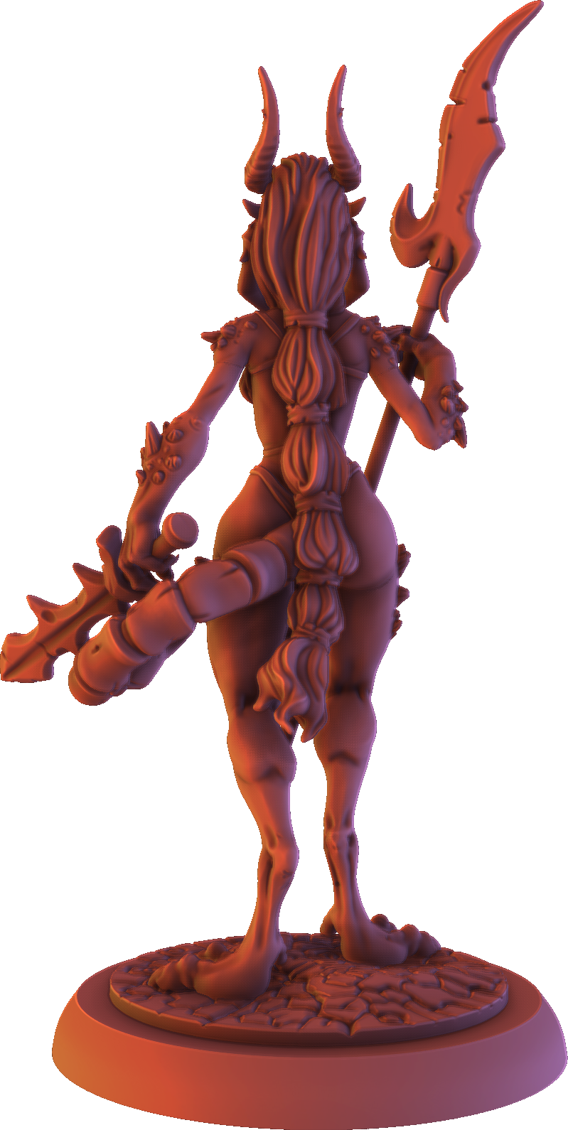 Gaia Miniatures - Demon Captain - 120mm Pin Up/Figure/Model/Diorama